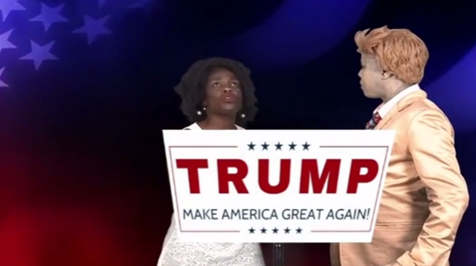 Vidéo : Hillary Clinton vs Donald Trump dans Kouthia Show – Regardez.