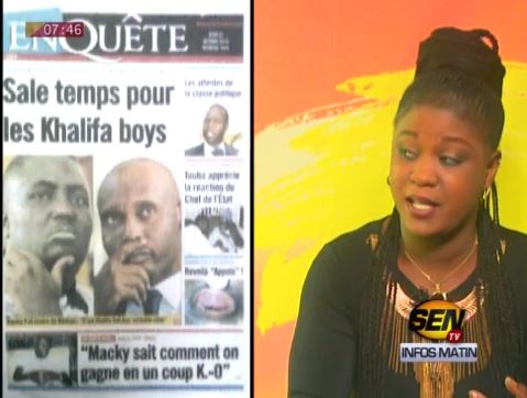 Vidéo – Revue de presse du 27 Oct 2016 avec la Sen tv … ! Regardez !