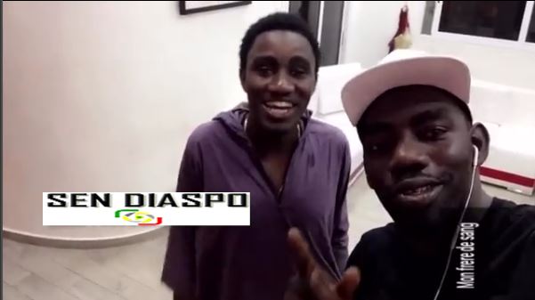 Vidéo – Niang Kharagne Lo de retour au sénégal accueilli par son ami Wally Seck !  Regardez !