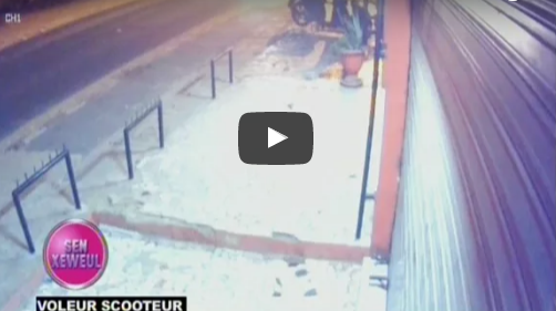 Vidéo : Un voleur de scooter pris en flagrant délit par une vidéo surveillance – Regardez.