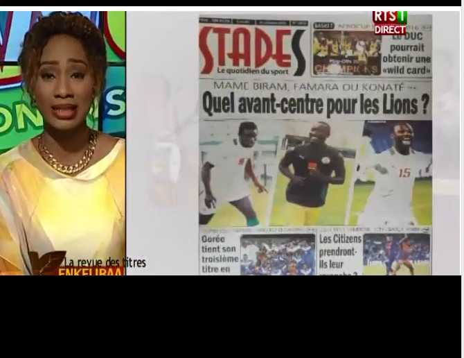 Vidéo : revue de presse du Lundi 31 octobre 2016 avec la rts1…Regardez !