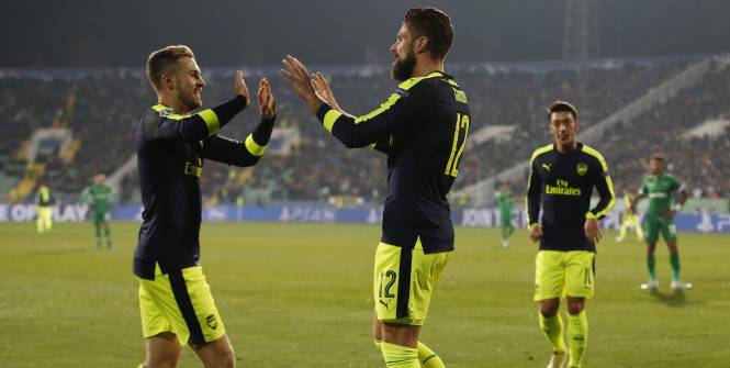 Ligue des Champions : Arsenal coule Ludogorets et se qualifie