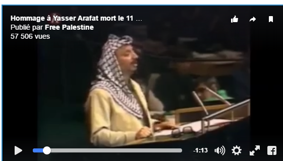 Vidéo: Hommage à Yasser Arafat, décédé le 11 novembre 2004. Regardez!