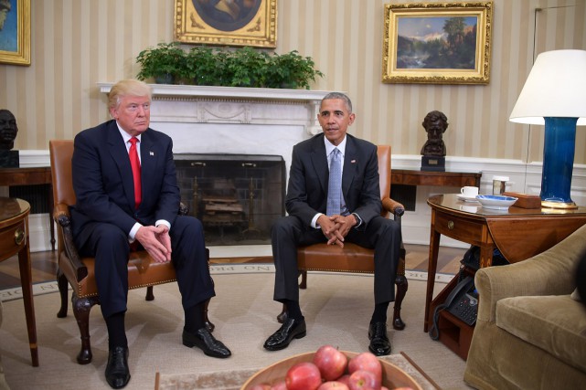 Trump «impatient de travailler avec le président» Obama