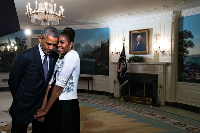 Maison Blanche: Barack Obama et Michelle font leur adieu