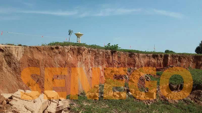Audio: un champ englouti par la terre à Keur Saka Bouri, dans le Saloum. Ecoutez