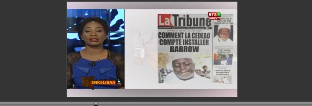 Vidéo : Revue de presse du Mercredi 28 Décembre 2016 avec la RTS1 ! Regardez !