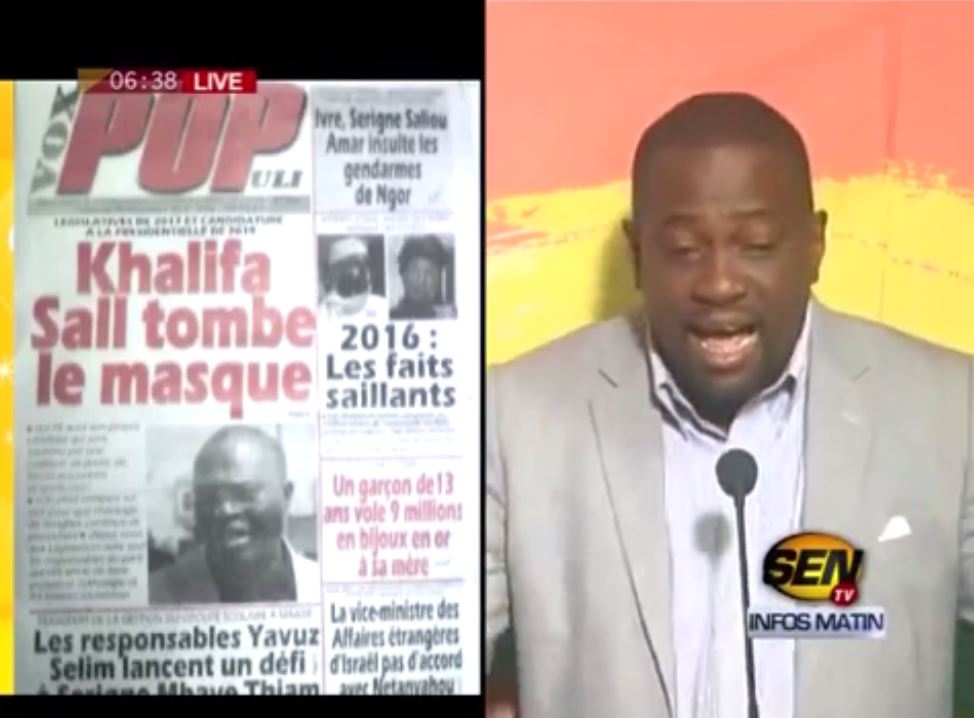 Vidéo – Revue de Presse du 30 décembre 2016 avec Fabrice nguéma…Regardez!