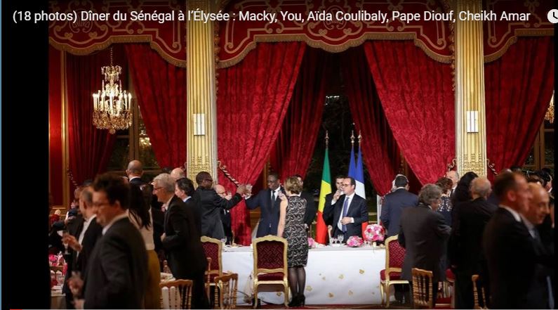 (18 photos) – Dîner-d’Etat à l’Élysée: Macky, You, Aïda Coulibaly, Pape Diouf, Cheikh Amar…