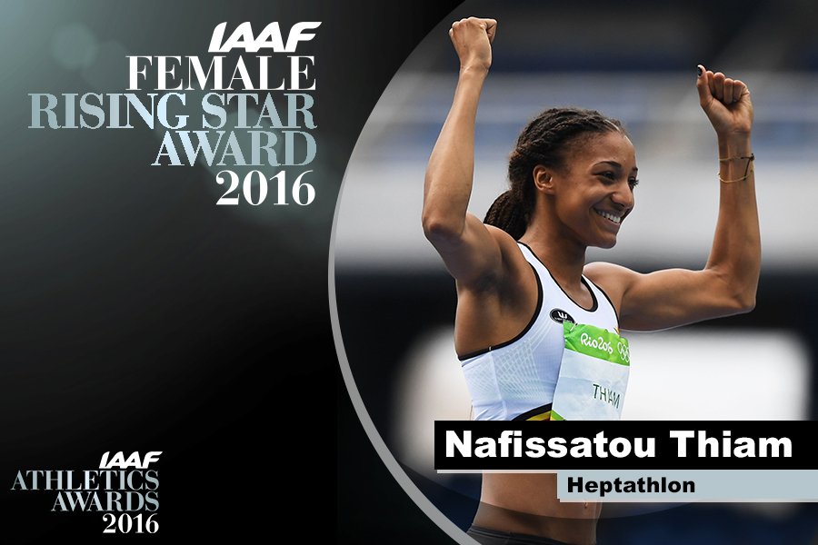 Nafissatou Thiam élue « Étoile montante de l’athlétisme international »