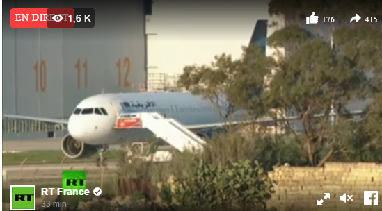 Video: Urgent, prise d’otage en direct dans un avion à Malte