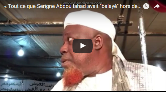 Vidéo: Serigne Saliou Sow: « Tout ce que Serigne Abdou lahad avait « balayé » hors de Touba est revenu »