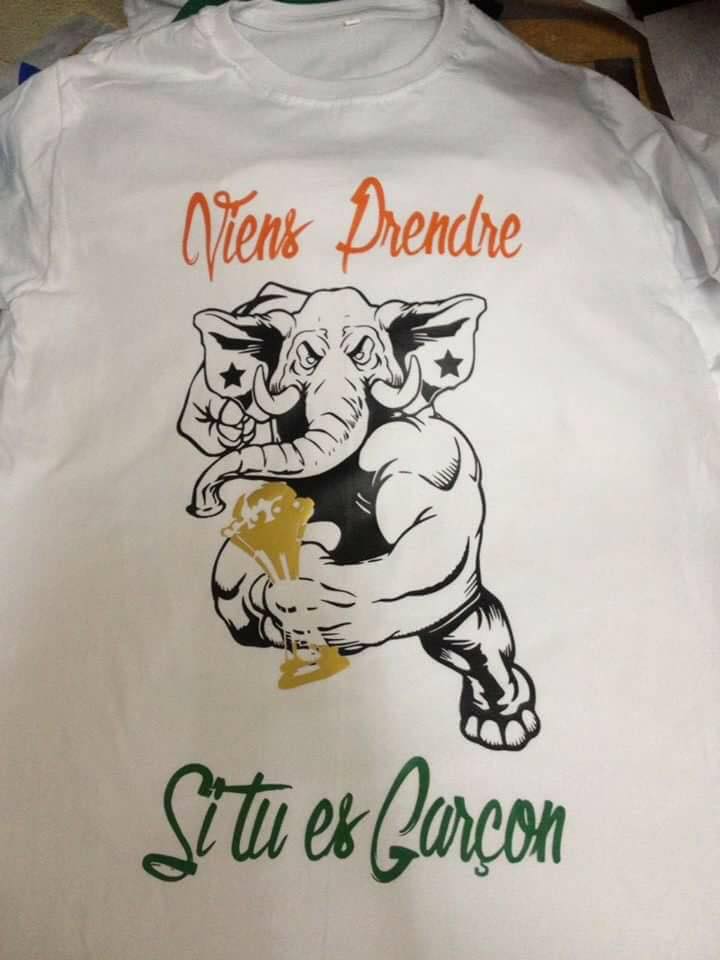 Arrêt sur image: Le Tee Shirt très provocateur des supporters Ivoiriens