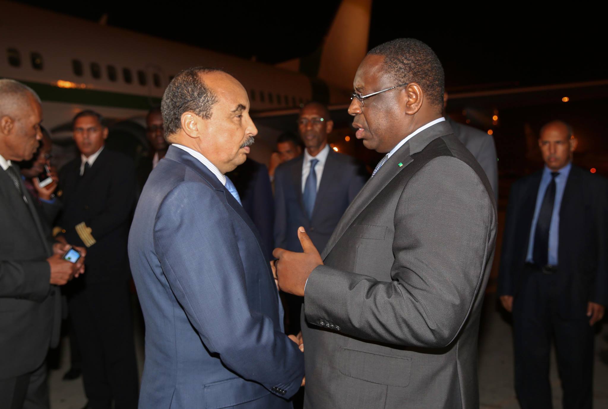 Photos: Les images de la rencontre tripartite entre Macky Sall, Barrow et Abdoul Aziz