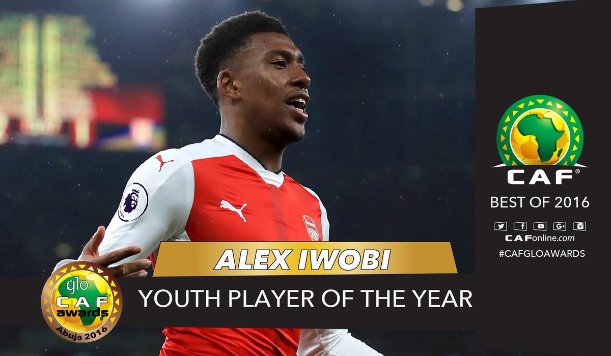 GloCAFawards 2016: Alex Iwobi est nommé jeune joueur africain de l’année