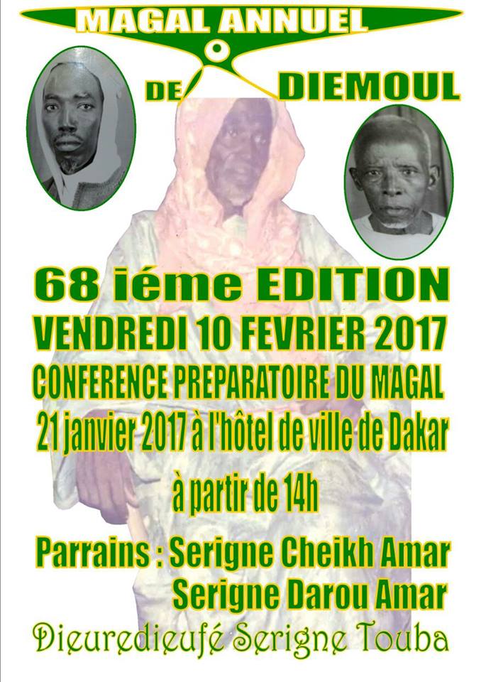 Magal annuel de Diémoul: la 68ème édition célébrée le 10 février prochain