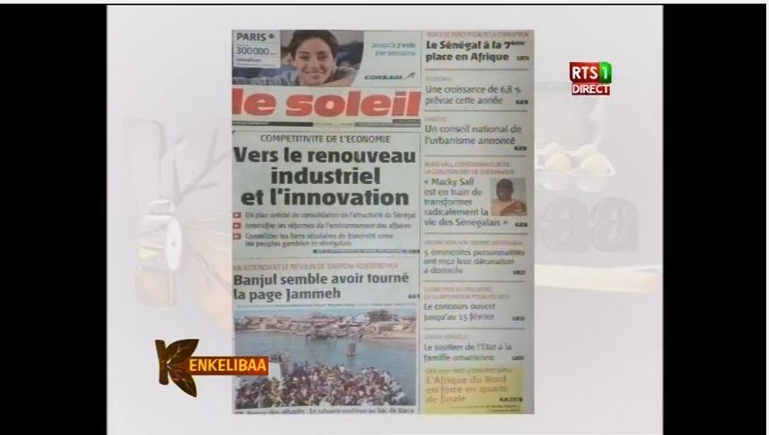 Vidéo : Revue de presse du jeudi 26 janvier 2017 avec la Rts1 ! Regardez !