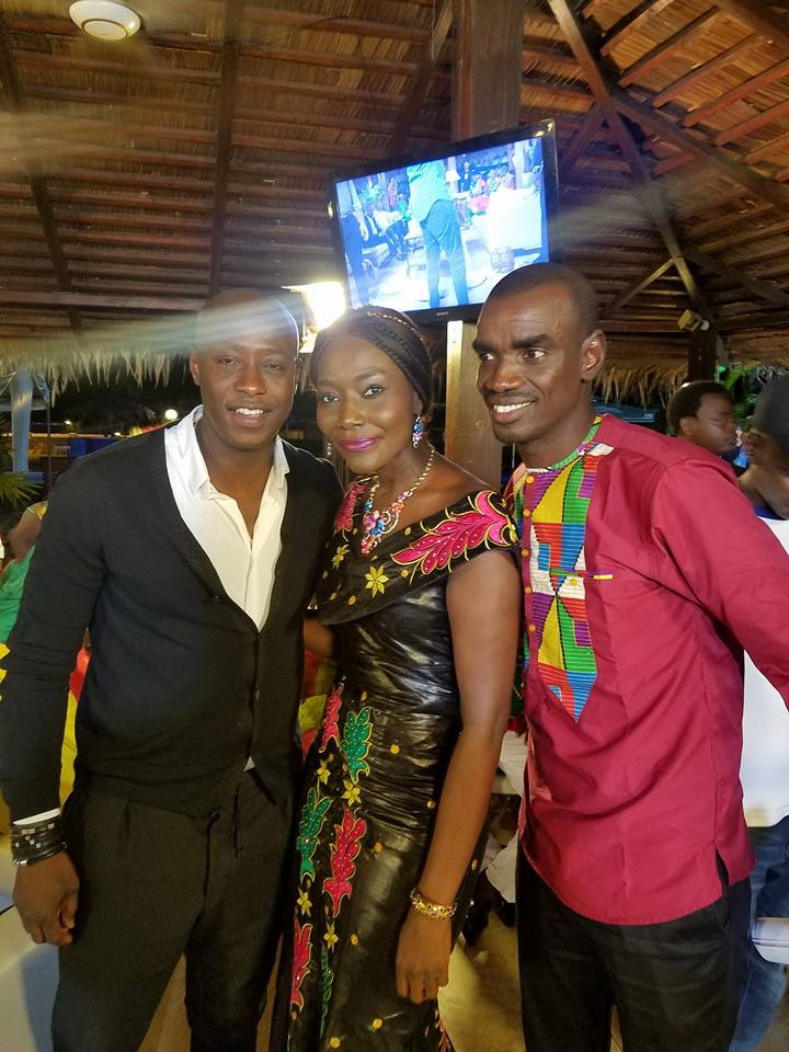 Photos: Coumba Gawlo toute radieuse à la finale de la Can avec Aboubakry Ba, Fadiga, Diouf…