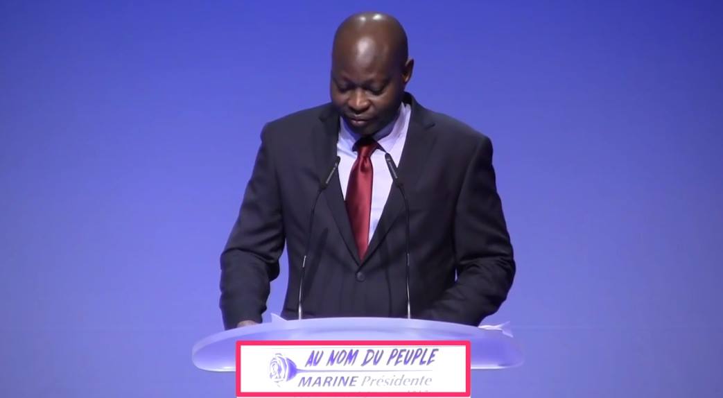 Vidéo Buzz: Guy Deballe un centrafricain d’origine soutient Marine Lepen « l’espoir des millions de français »