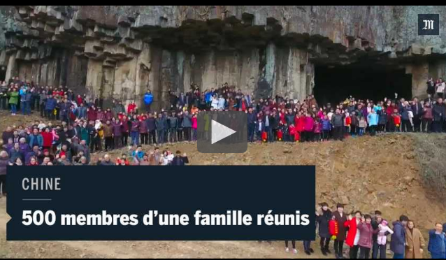Vidéo – Chine : 500 membres d’une même famille réunis pour une photo – Regardez !