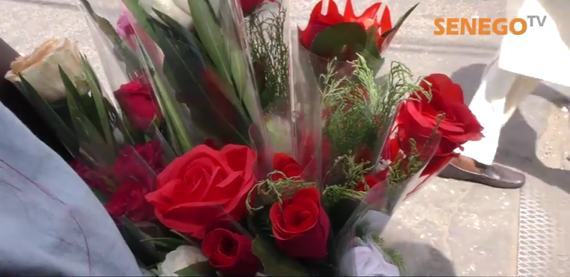 Senego TV : la Saint-Valentin chez les vendeuses de fleurs …Regardez