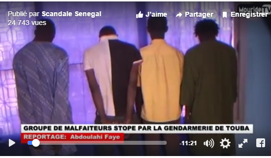 Vidéo: des malfaiteurs lourdement armés, arrêtés à Touba. Regardez