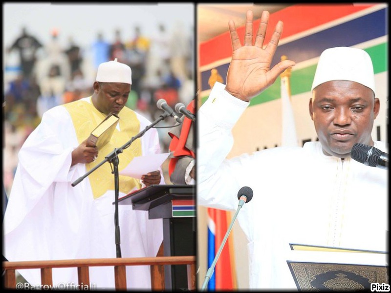 Adama Barrow :  Un mandat, deux prestations de serment