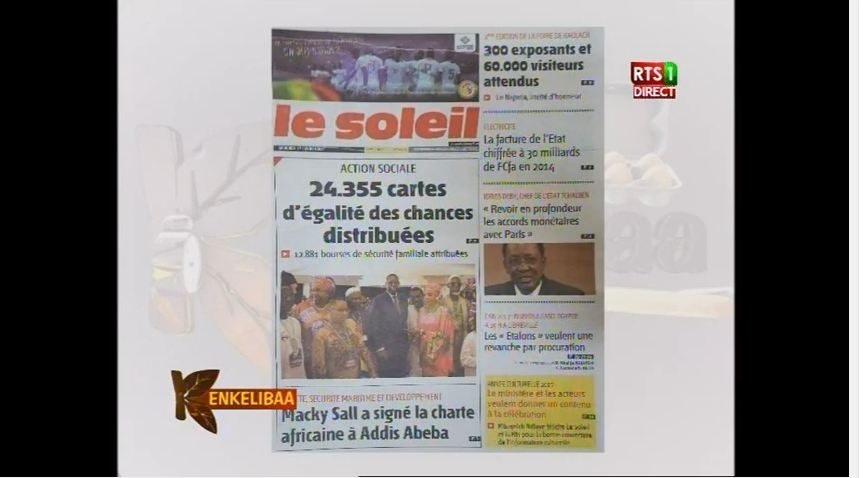 Vidéo : Revue de presse du mercredi 1 février 2017 avec la Rts1…Regardez !