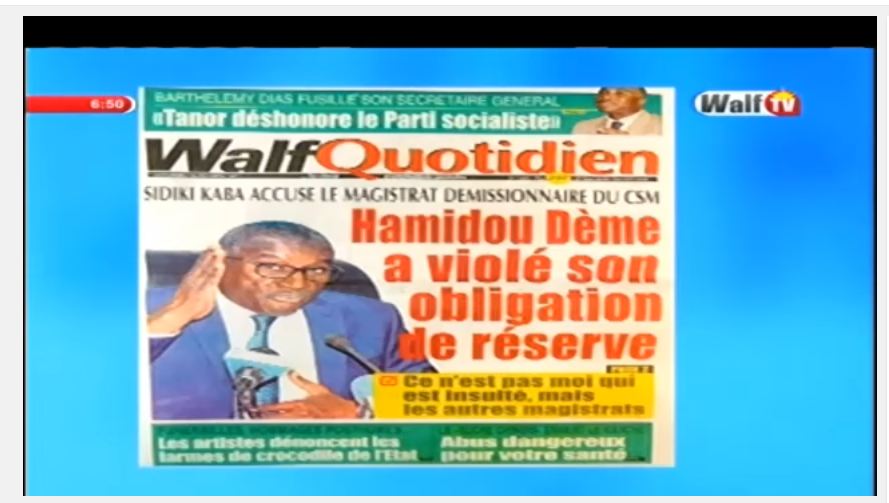 Vidéo : Revue de presse du vendredi 10 février 2017 avec la Walf Tv…Regardez !