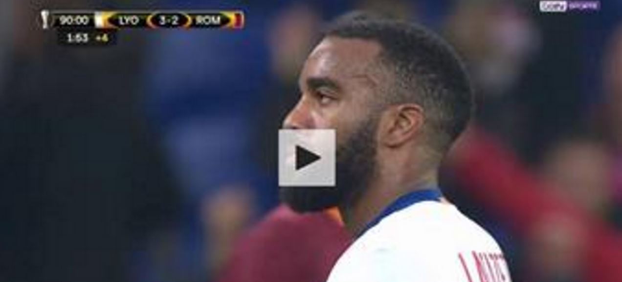 Vidéo –  Le coup de canon signé Lacazette contre l’As Roma !