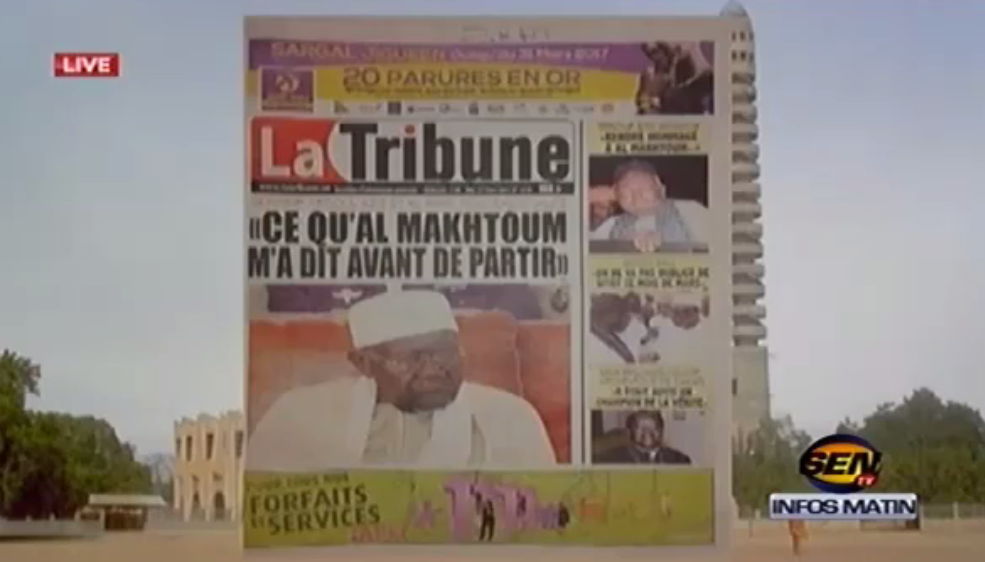 Vidéo – Revue de presse du 17 mars 2017 avec la Sen Tv !