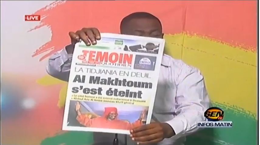 Vidéo – Revue des titres de Fabrice Nguéma du jeudi 16 mars 2017 …Regardez !