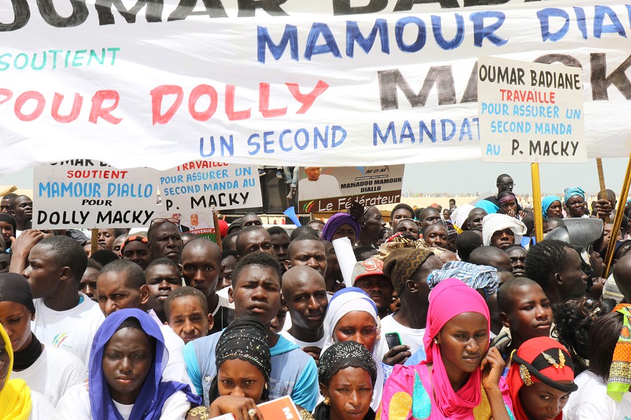 (12 Photos) : Les images de l’accueil des partisans de Mamour Diallo, lors de l’inauguration du quai de pêche de Potou