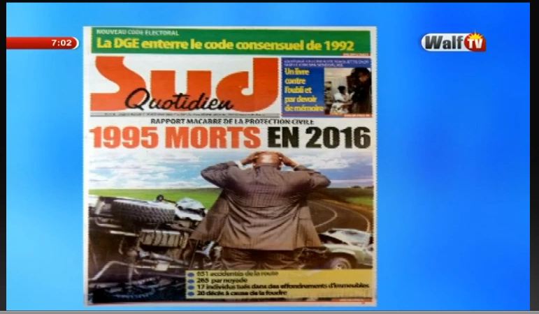 Vidéo : Revue de presse du jeudi 2 mars 2017 avec la Walf Tv…Regardez !