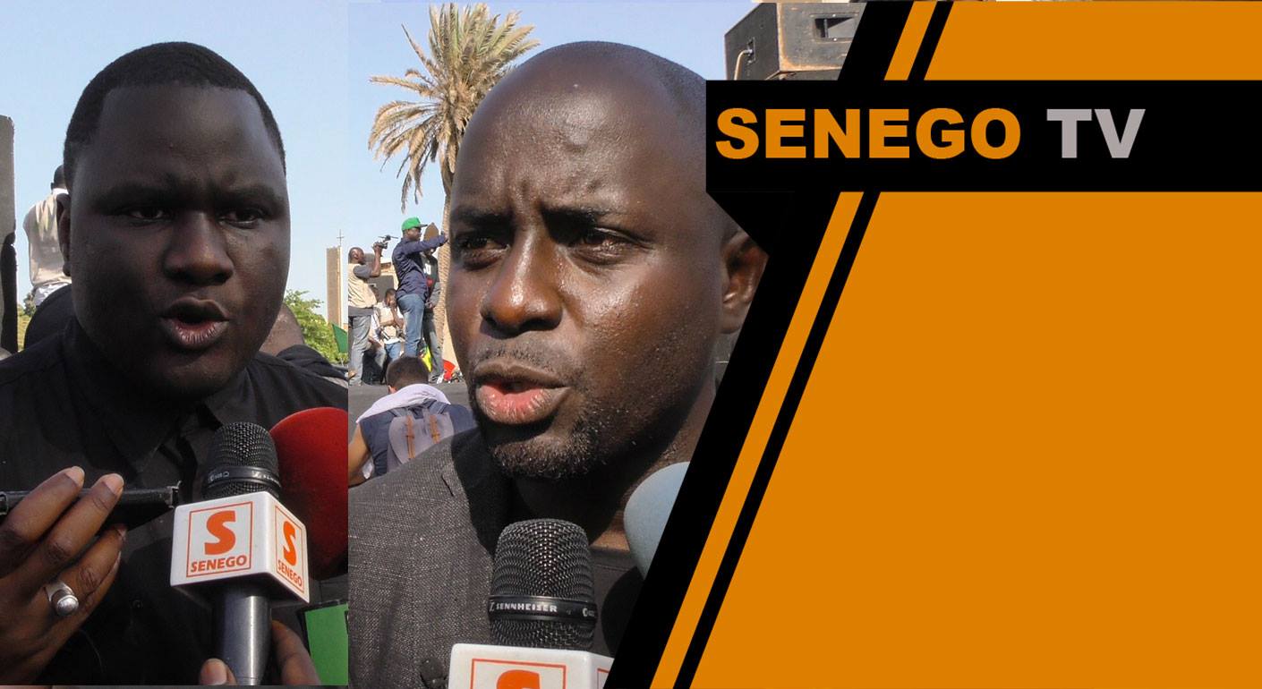 Senego TV : Déthié Fall et Thierno Bocoum à la place de l&rsquo;obélisque pour manifester… Regardez