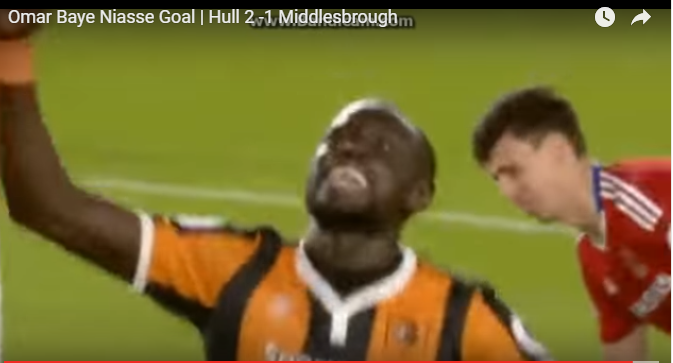 Vidéo: superbe but de Baye Omar Niasse face à Middlesbourg. Regardez