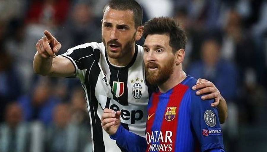 Quand Bonucci et Chiellini se battent pour le maillot de Messi (vidéo)