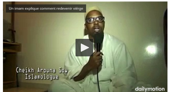 Vidéo: un islamologue explique comment retrouver la virginité. Regardez!