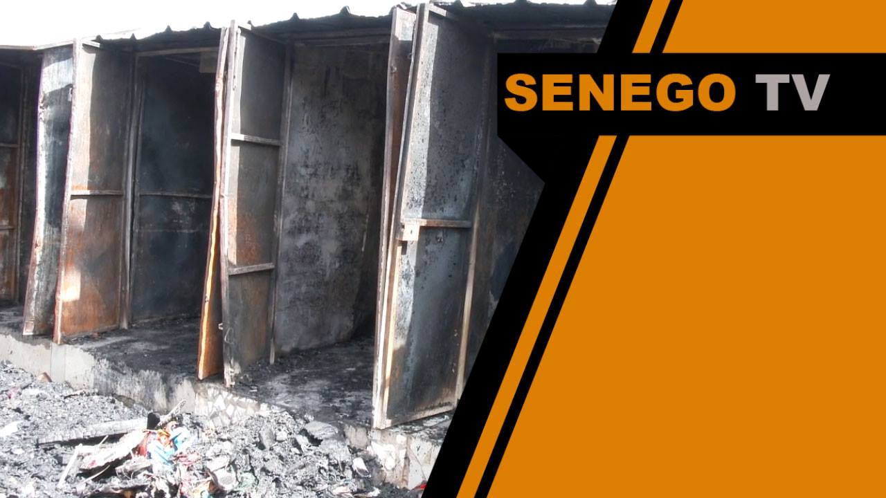 Senego TV: une cinquantaine de cantines ravagées par les flammes au marché des HLM