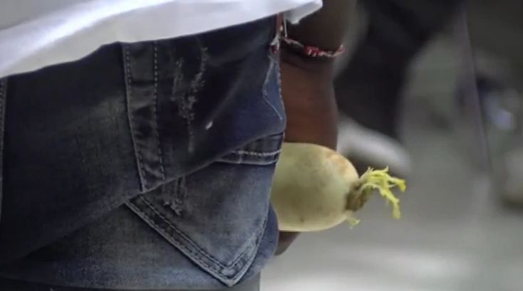 Vidéo – Insolite : Quand Lamine Samba veut que le lutteur Clemenceau lui donne son navet pour…