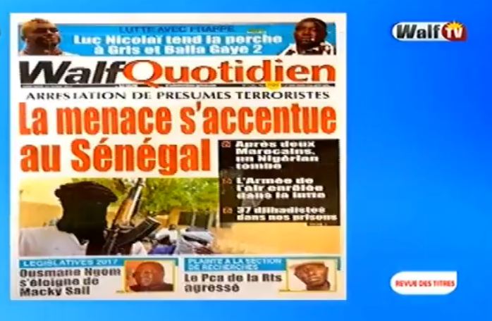 Vidéo – Revue de presse du mercredi 12 avril 2017 avec la Walf Tv…Regardez !