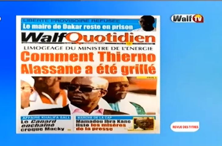 Vidéo : Revue des titres du mercredi 03 mai 2017 avec la Walf Tv…