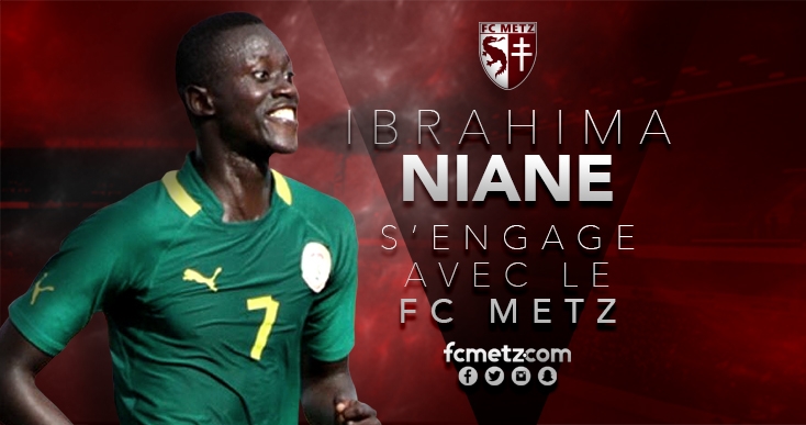 Promotion XXL intime au néo-Messin Ibrahima Niane de loger au centre du FC Metz