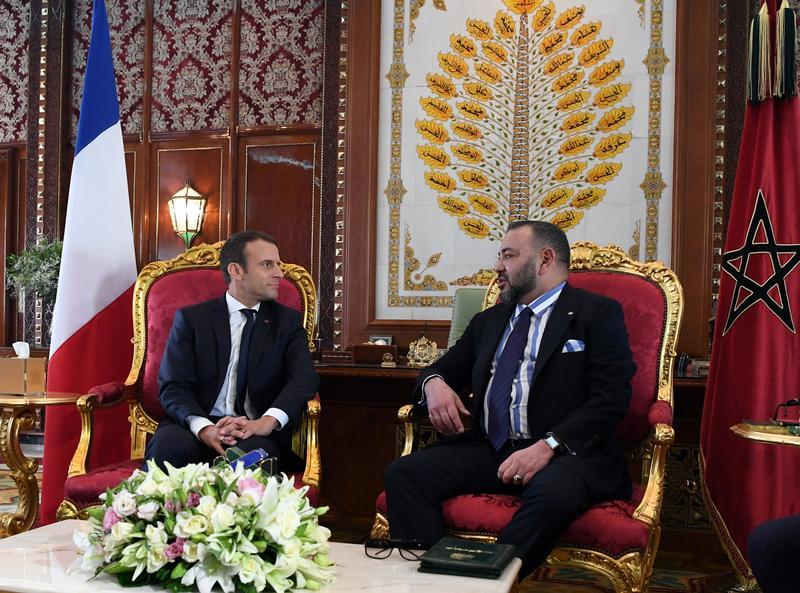Mohammed VI a reçu Emmanuel Macron sur fond de contestation dans le Rif