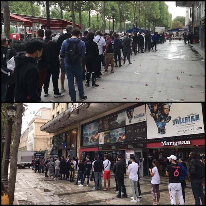 Arrêt sur image: La longue file de supporters du Psg pour s’acheter le maillot de Neymar