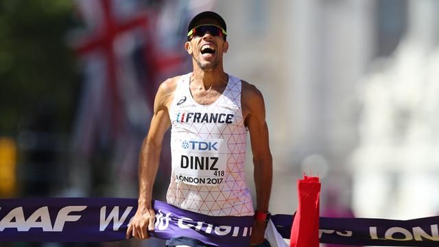 Athlétisme : Le Français Yohann Diniz est champion du monde du 50 km marche