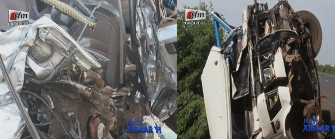 Vidéo  Grave accident– Richard Toll: Collision entre un mini car et un véhicule 7 places à Colonat : 4 morts et 16 blessés…Regardez