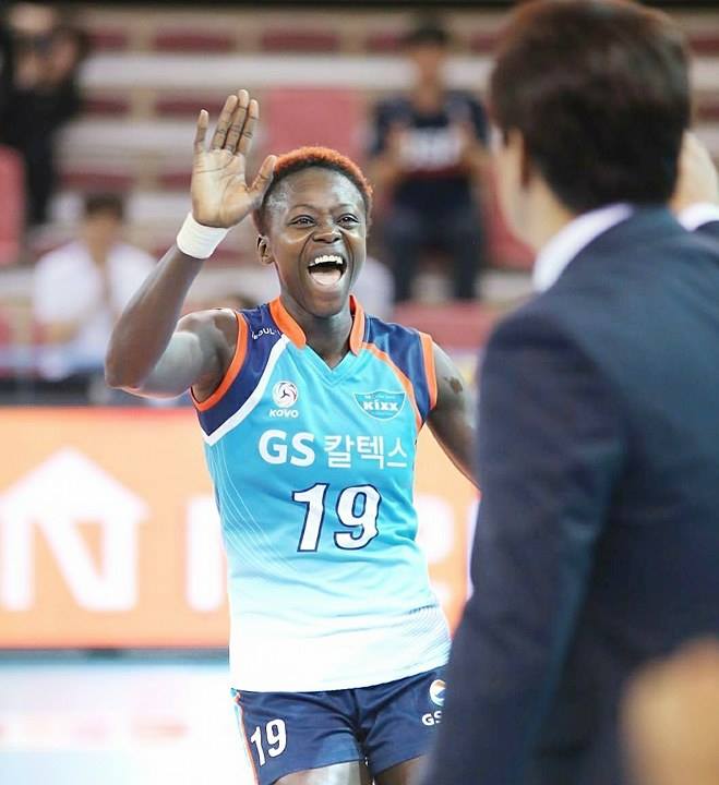 La volleyeuse Fatou Diouck vainqueur de la kovo cup en Corée