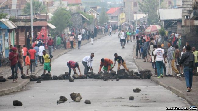 Vidéo -RDC:  Cinq morts dans des heurts à Goma