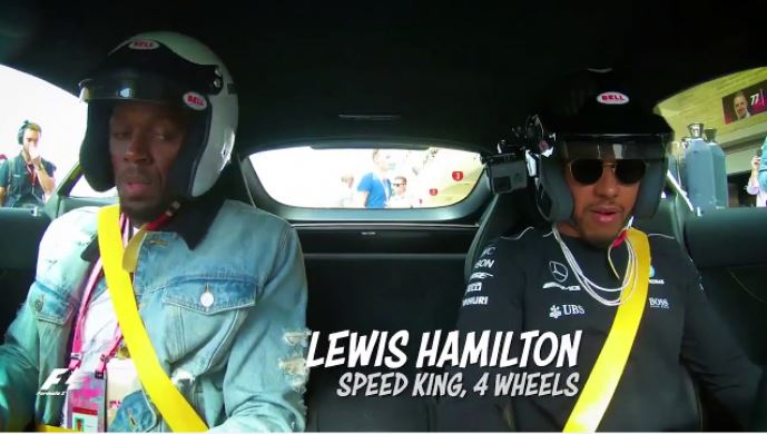 Vidéo: Lewis Hamilton s’amuse à secouer et faire peur à Usain Bolt – Regardez.